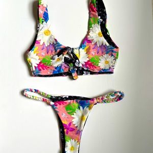Moana Bikini Giggling Grapefruit Reversible Set XS